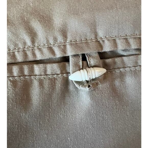 El General Men’s Western Tan Charro Shirt w/ Braided Trim, M - Picture 3 of 5